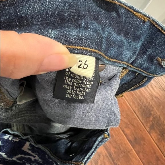 Rivet & Thread / Madewell Women’s Blue Denim Slim Distressed Jeans - Picture 6 of 9